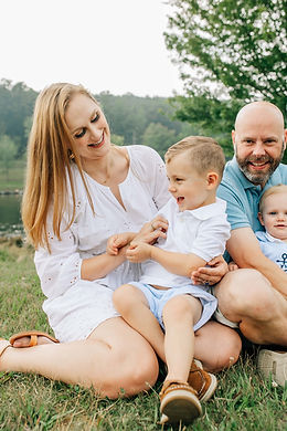 family session focusing on mom tickling toddler