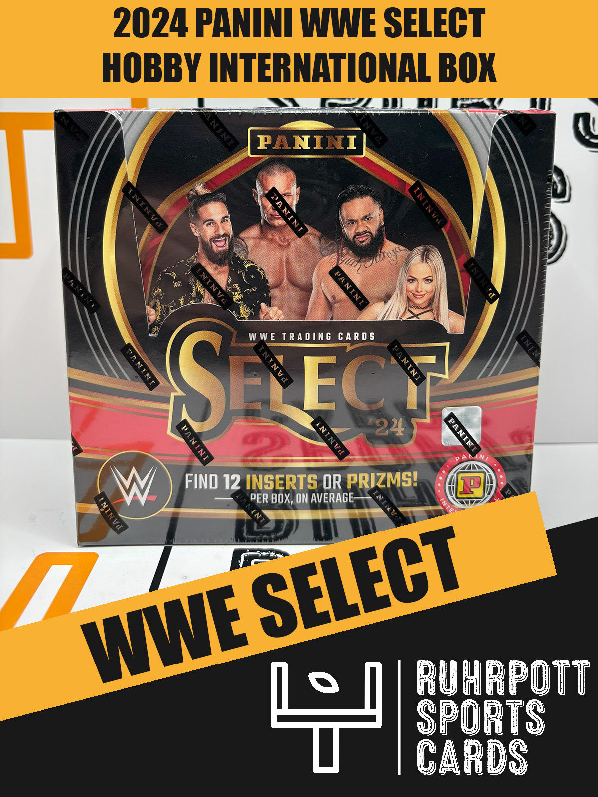 2024 Panini WWE Trading Cards Select Hobby International Box