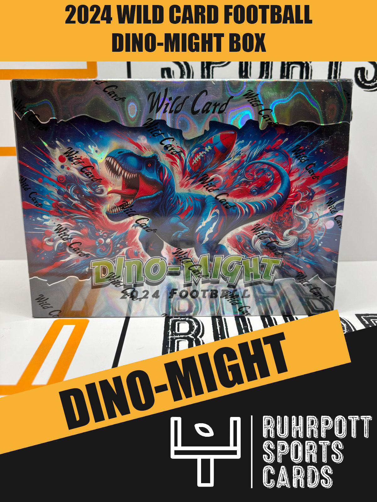 2024 Wild Card Football Trading Cards Dino-Might Box