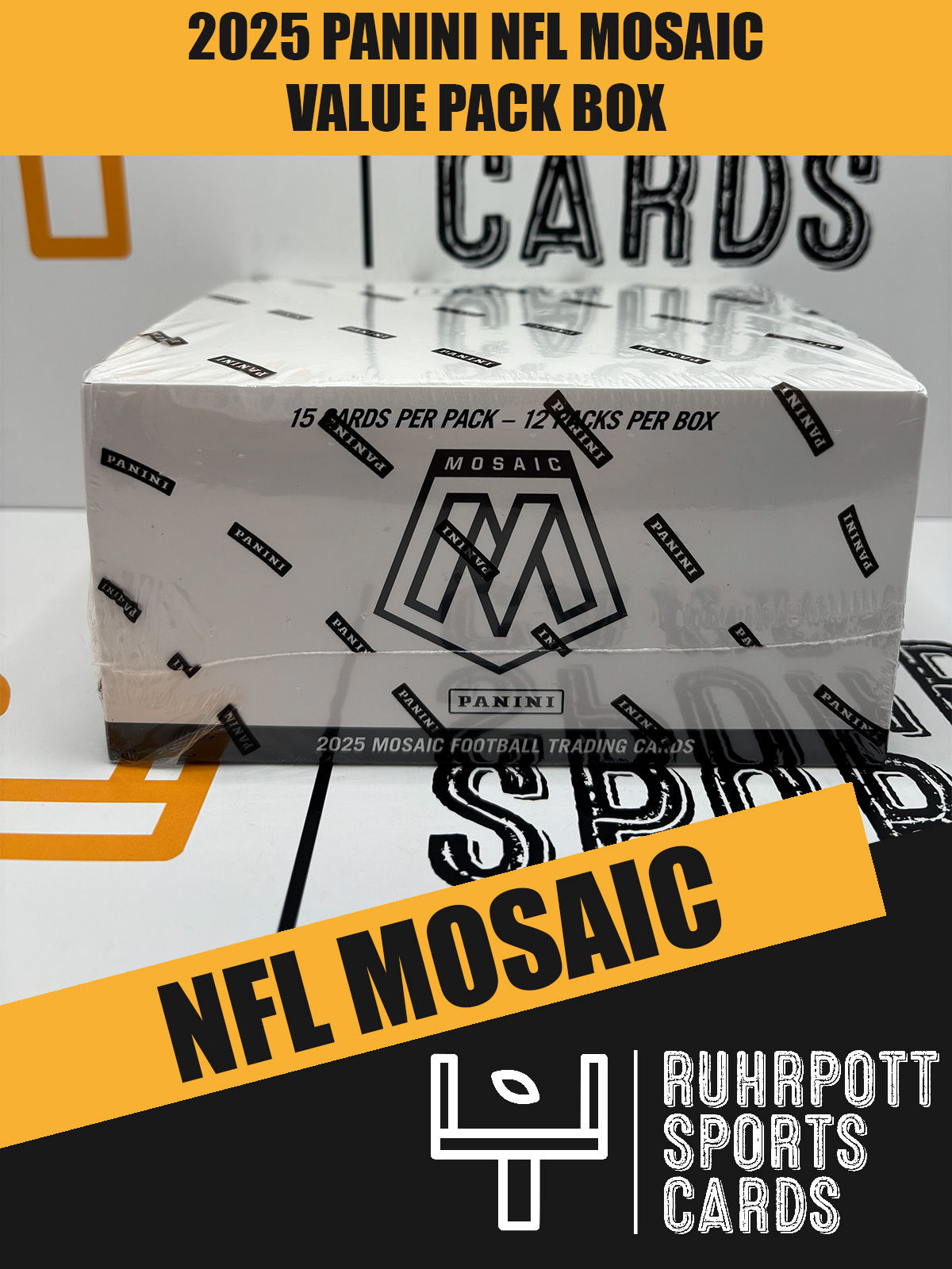 2025 Panini NFL Trading Cards Mosaic Value Pack Box