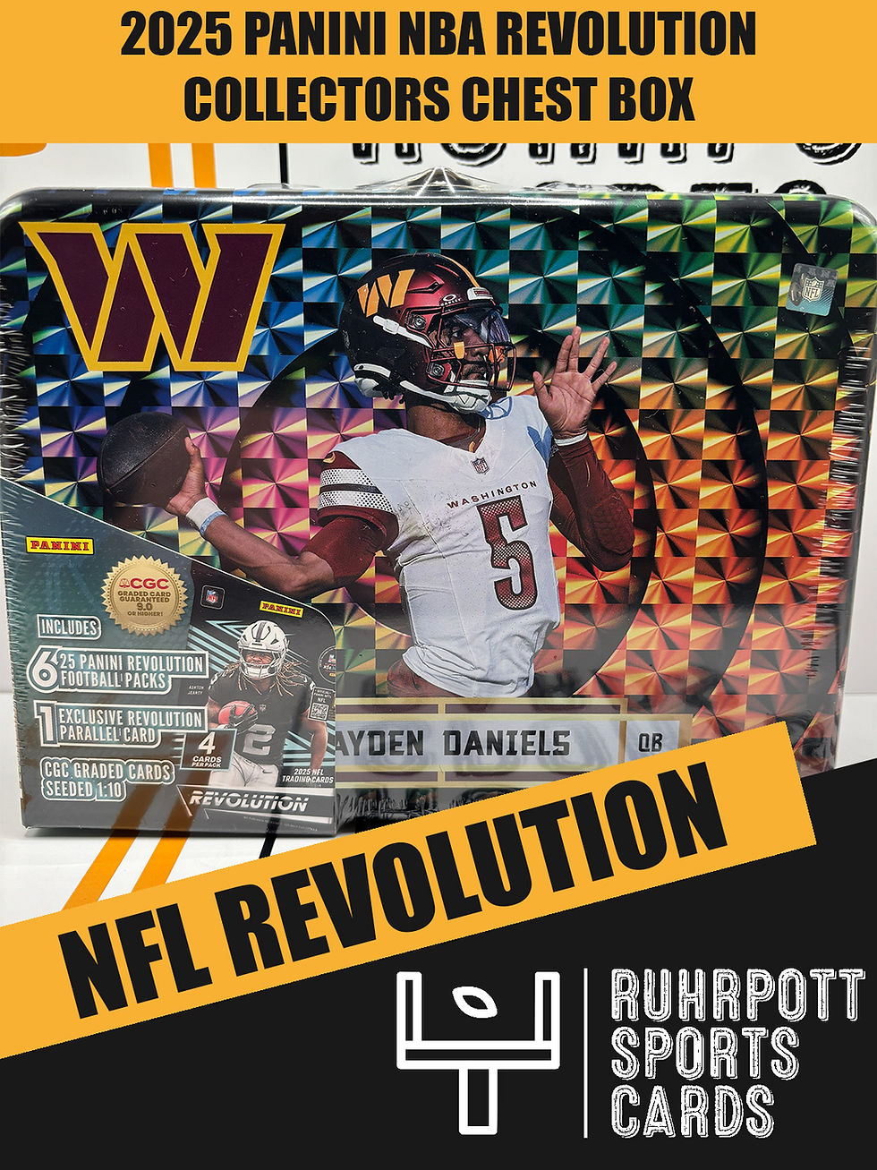 Miniaturbild: 2025 Panini NFL Trading Cards Revolution Collectors Chest Box