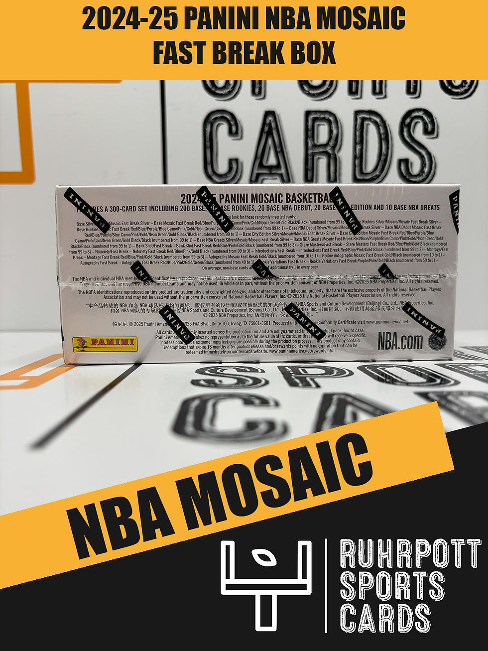 2024-25 Panini NBA Trading Cards Mosaic Fast Break Box