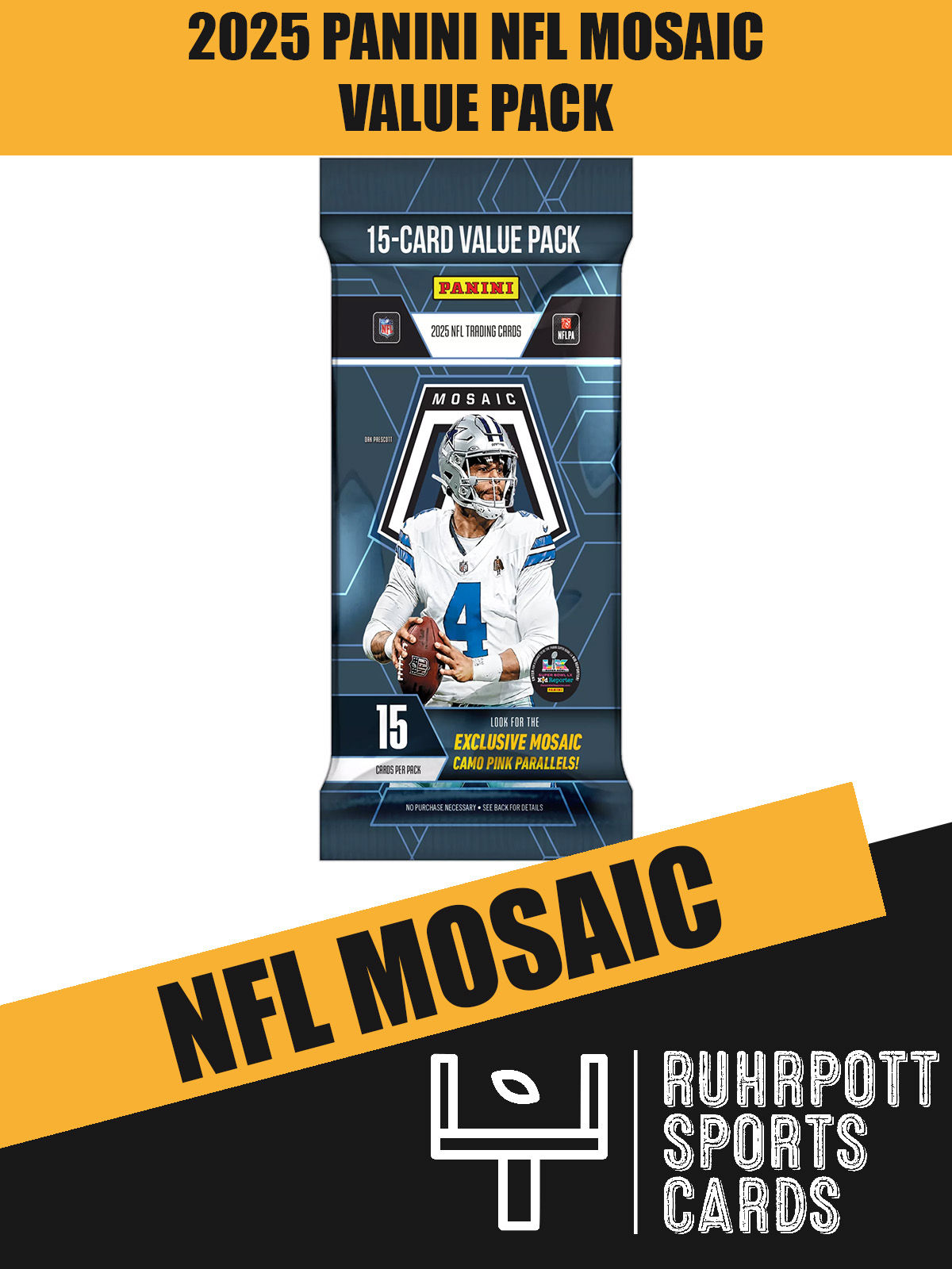2025 Panini NFL Mosaic Value Pack