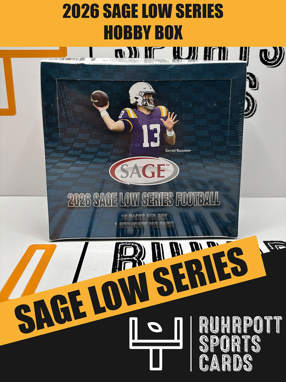2026 Sage Low Series Football NFL Trading Cards Hobby Box