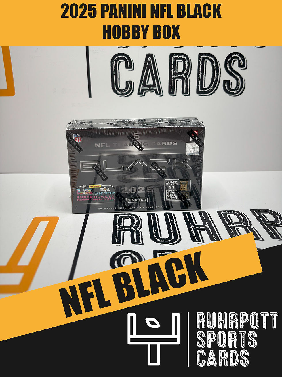 2025 Panini NFL Trading Cards Black Hobby Box