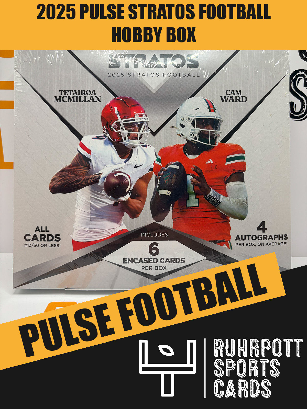 2025 Pulse Stratos NFL Trading Cards Hobby Box
