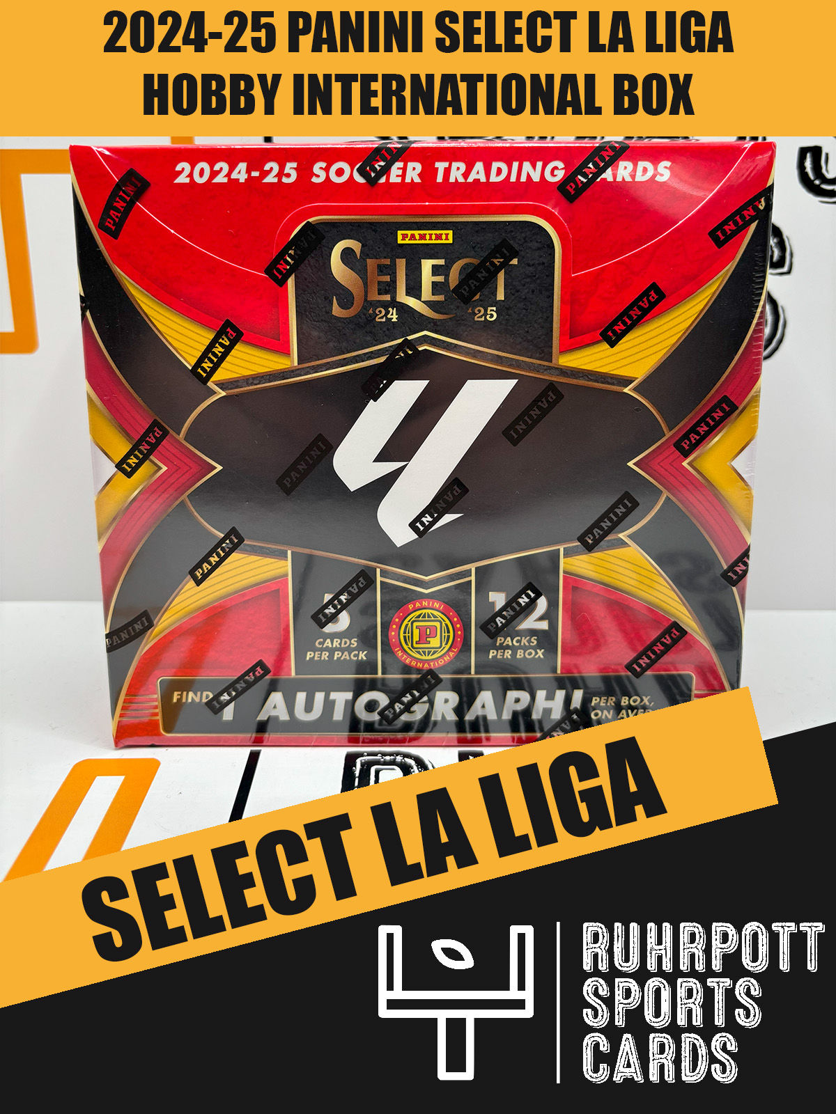 2024-25 Panini La Liga Select Soccer Trading Cards Hobby International Box