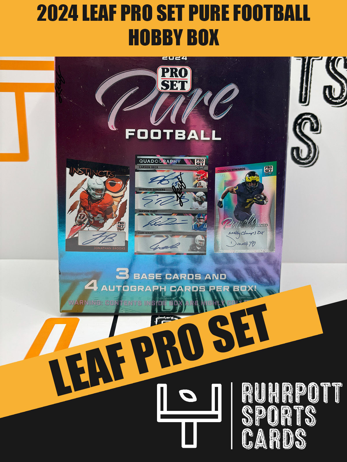 2024 Leaf Pro Set Football Hobby Box