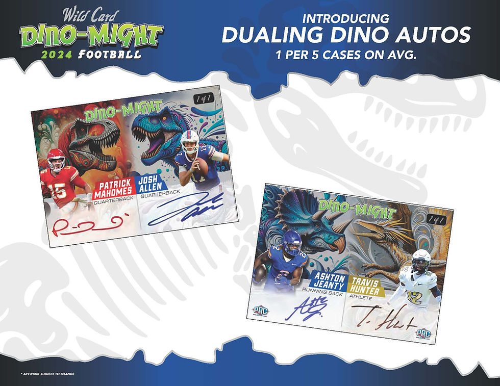 Miniaturbild: 2024 Wild Card Football Trading Cards Dino-Might Box
