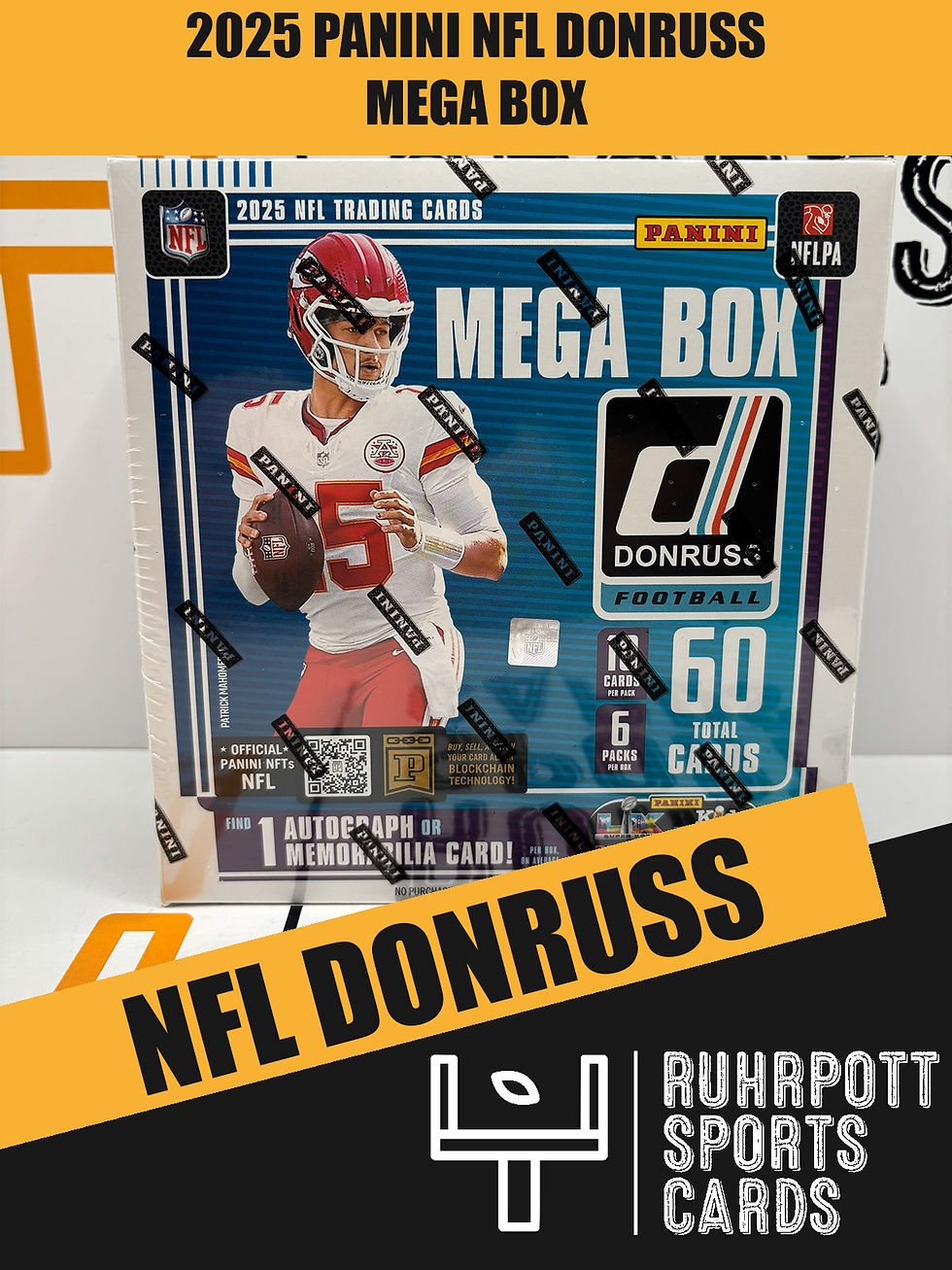 2025 Panini NFL Trading Cards Donruss Mega Box