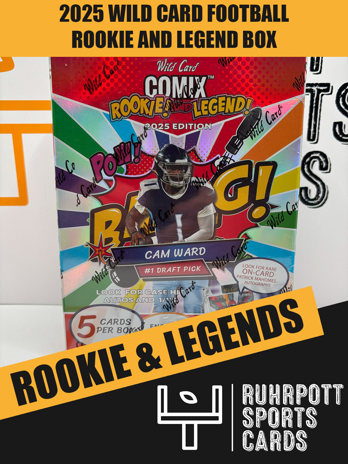 2025 Wild Card Football Trading Cards Rookie and Legend Box