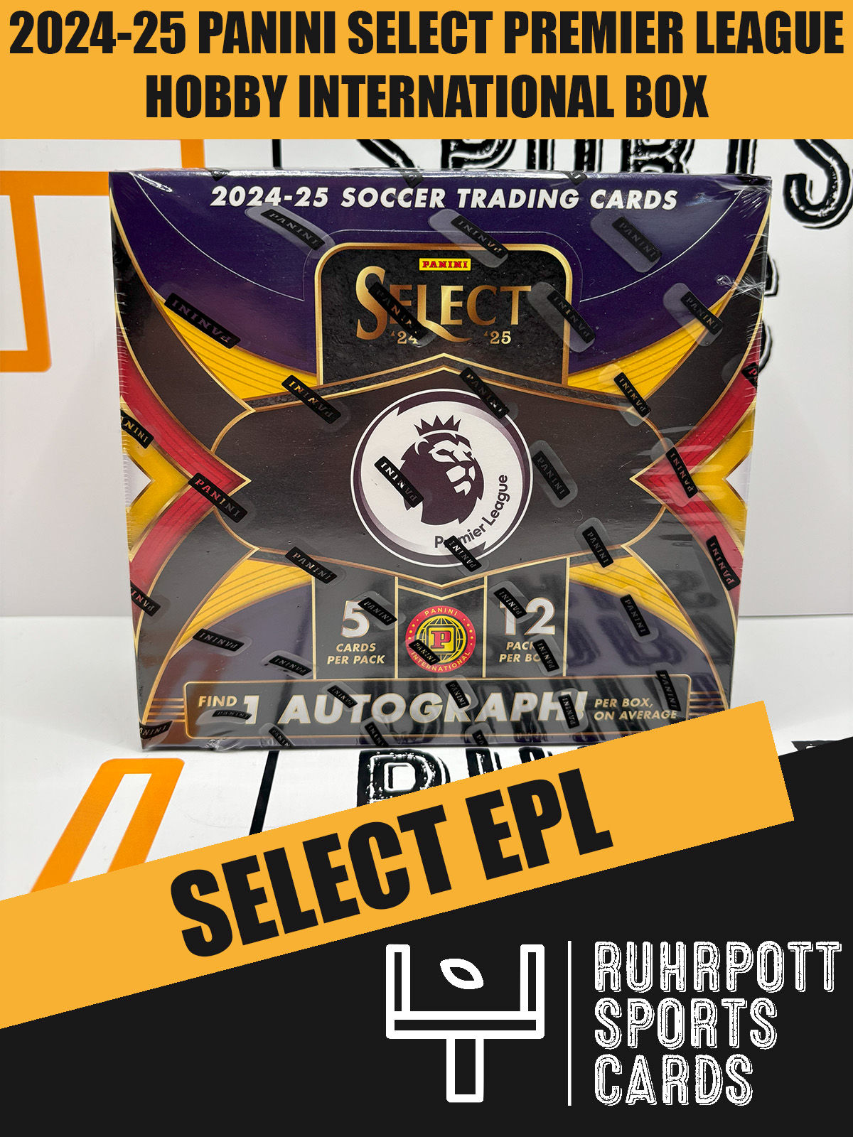 2023-24 Panini EPL Select Soccer Trading Cards Hobby International Box