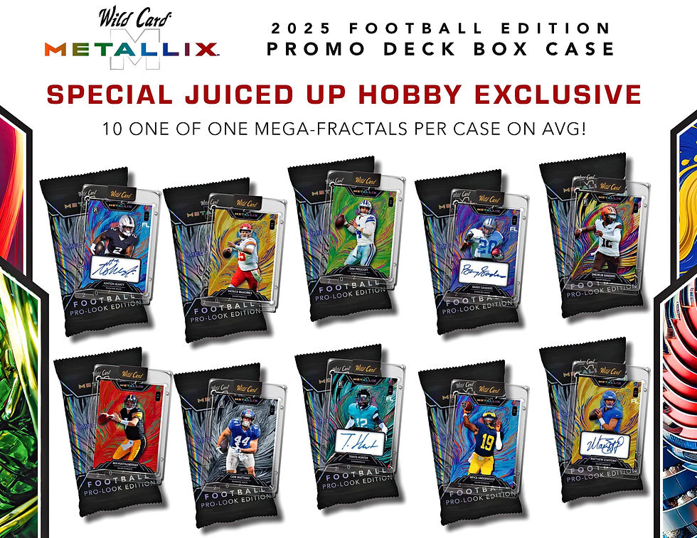 Thumbnail: 2025 Wild Card Football Trading Cards Amercian Metallix Promo Deck Box