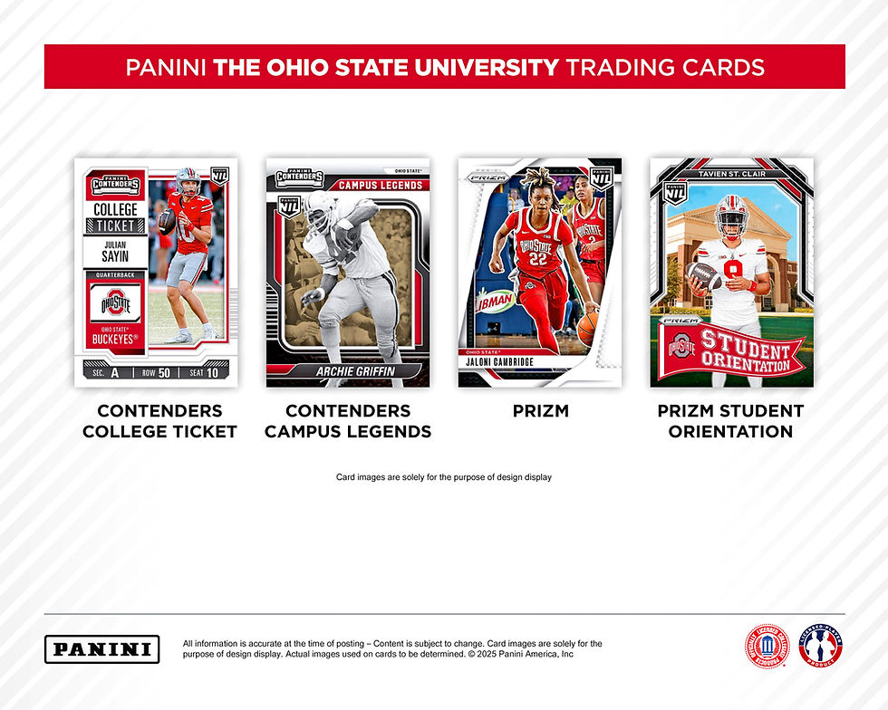 2025 Panini NFL Trading The Ohio State University Trading Cards Hobby Box