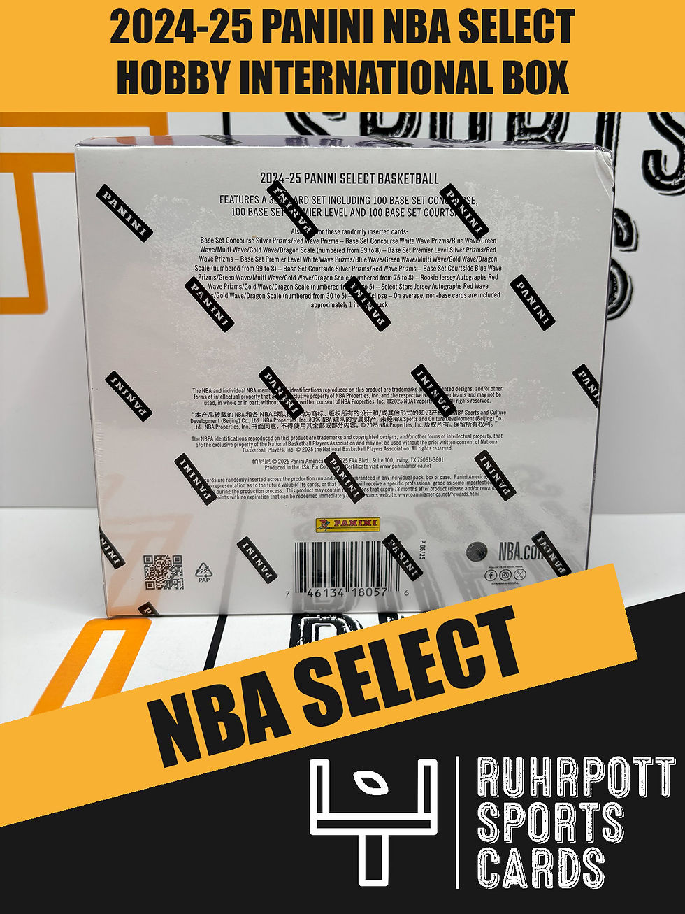 2024-25 Panini NBA Trading Cards Select Hobby International Box