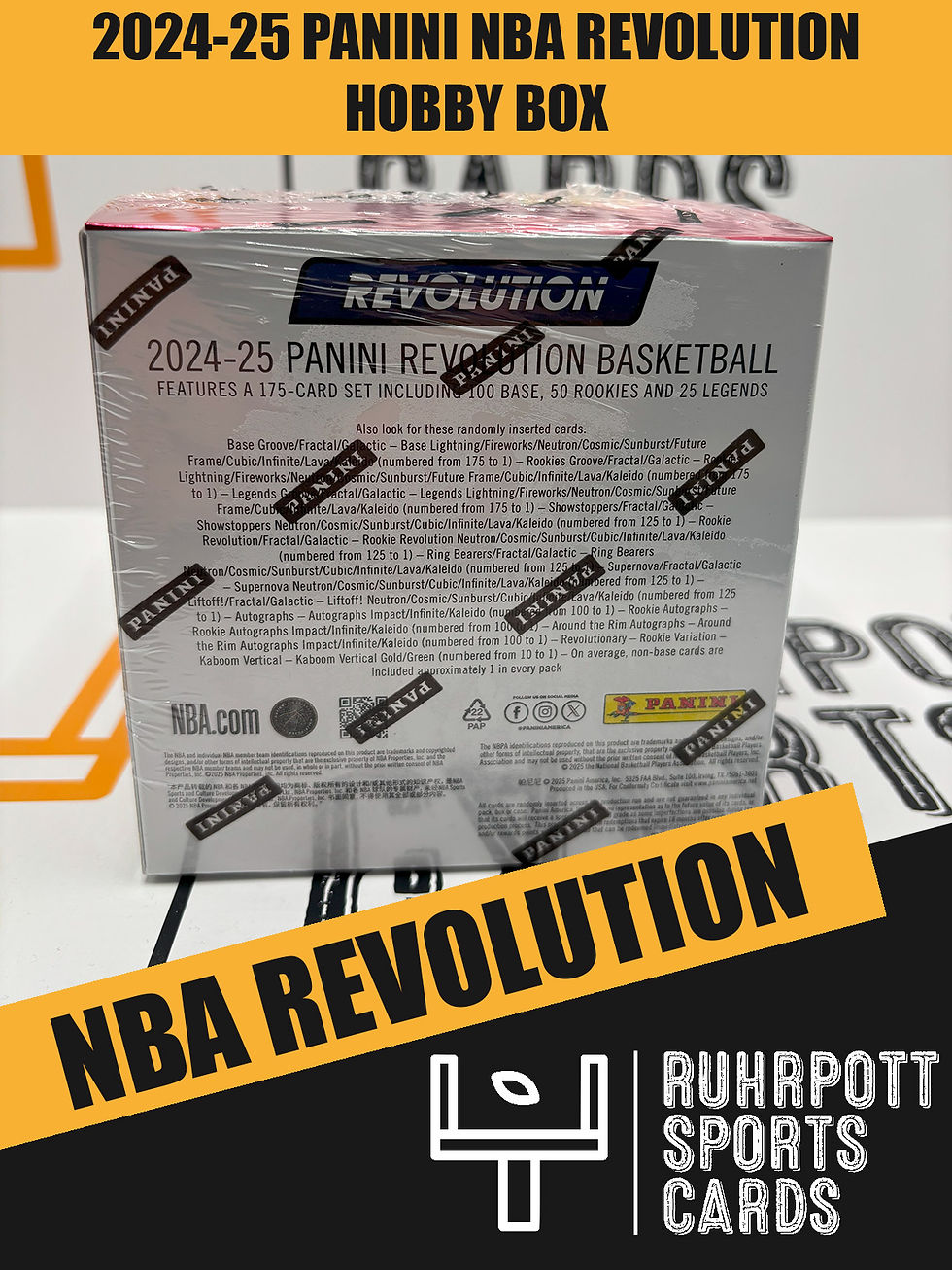 2024-25 Panini NBA Trading Cards Revolution Hobby Box