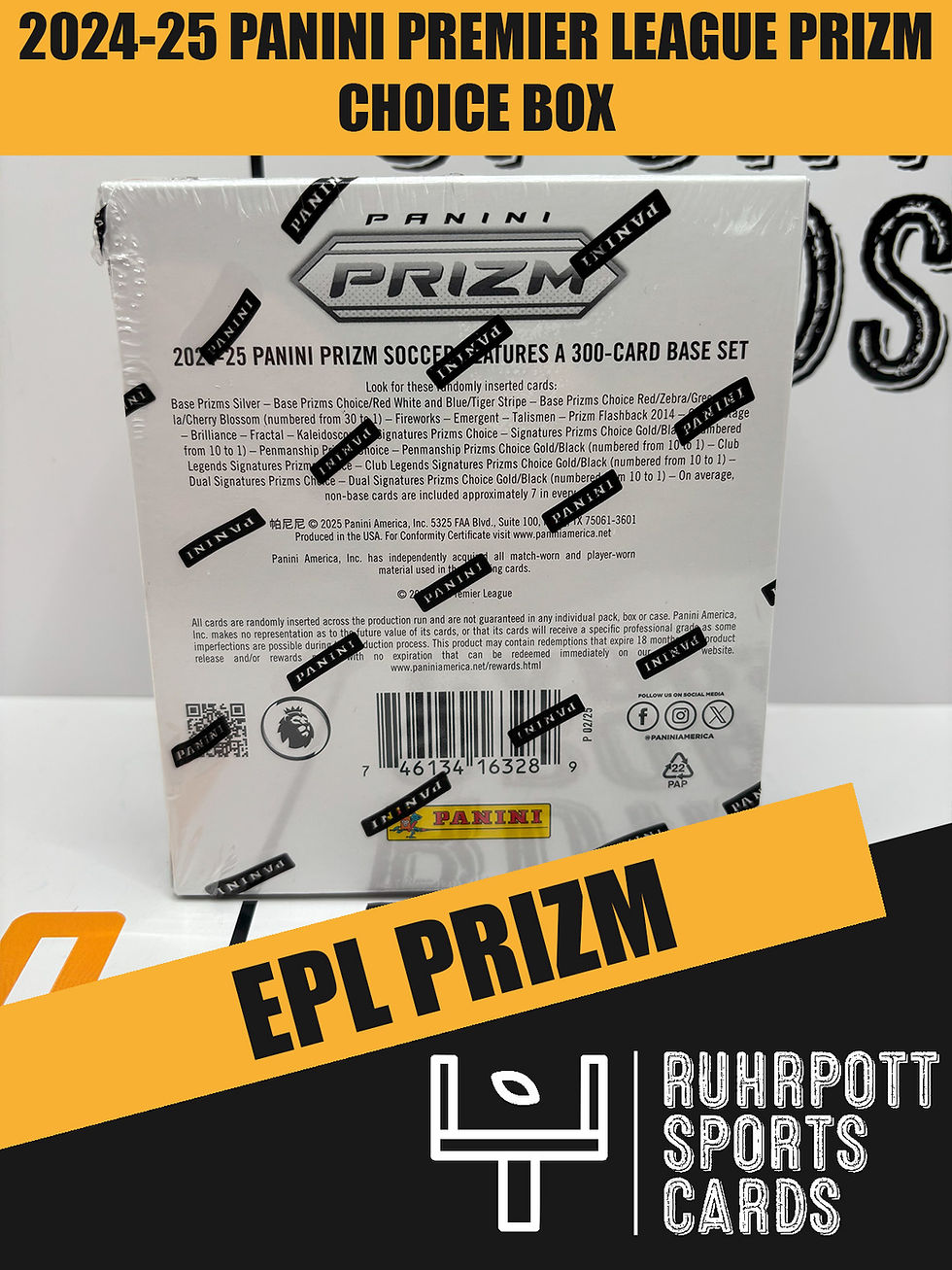 Miniaturbild: 2024-25 Panini EPL Premier League Soccer Trading Cards Prizm Choice Box