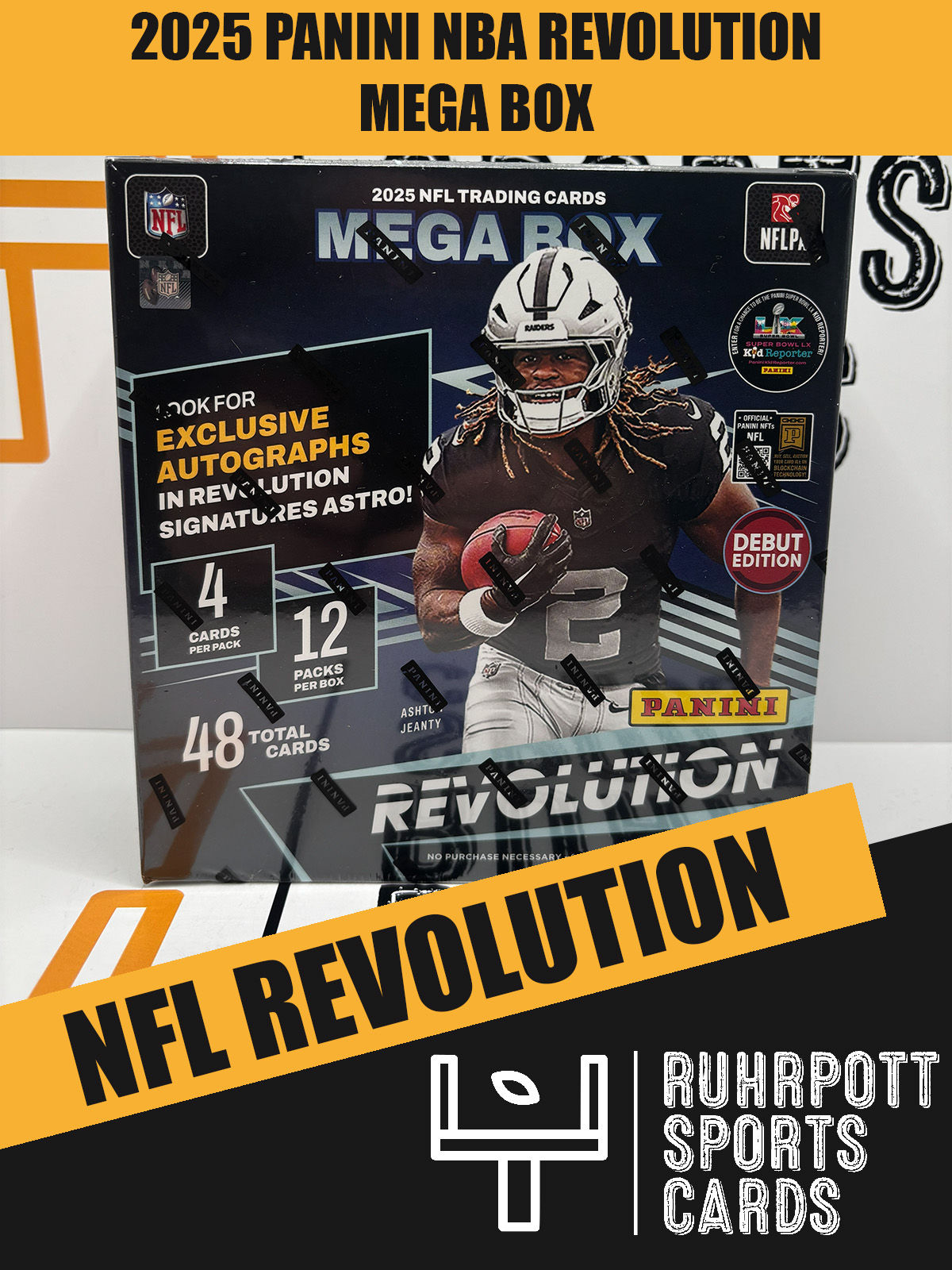 2025 Panini NFL Trading Cards Revolution Mega Box