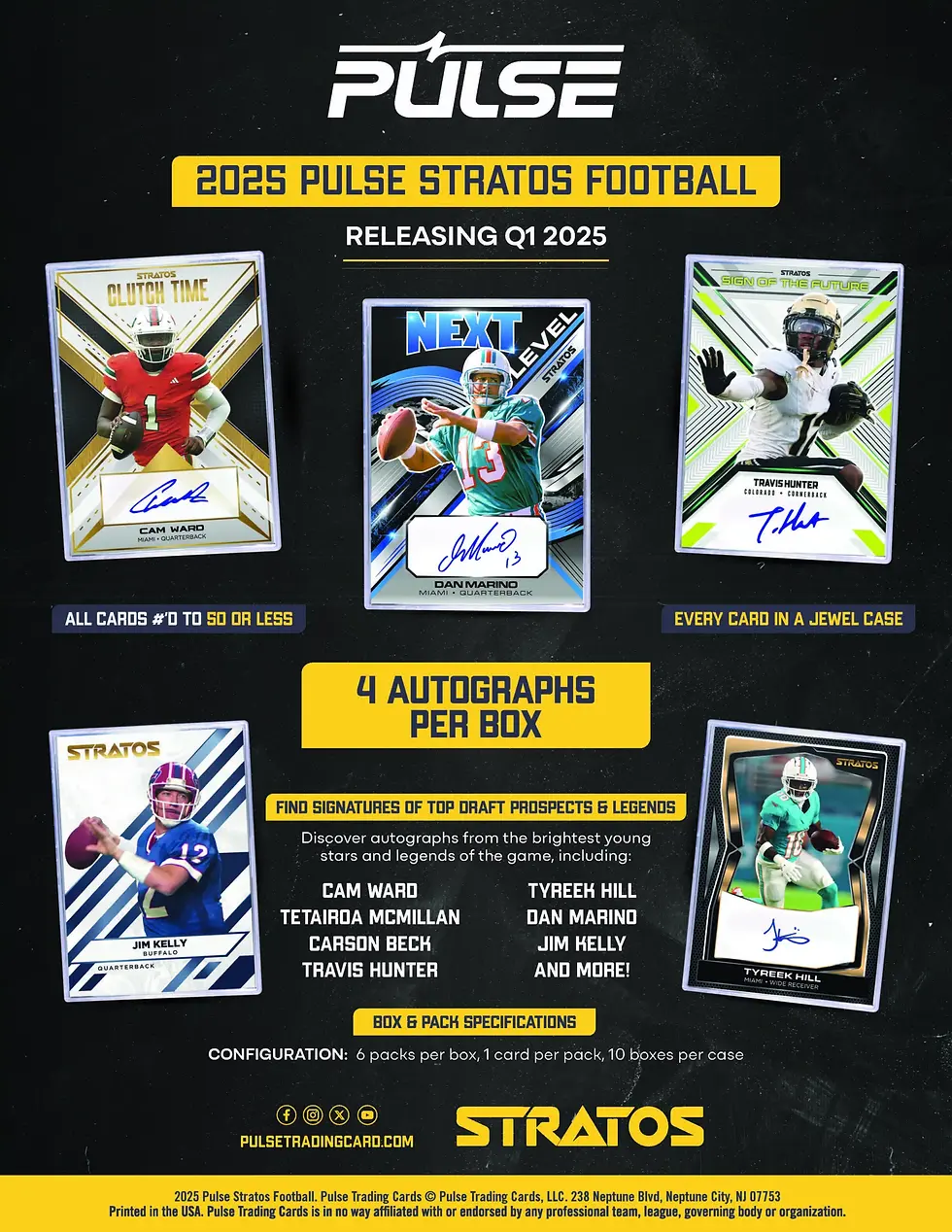 Thumbnail: 2025 Pulse Stratos NFL Trading Cards Hobby Box
