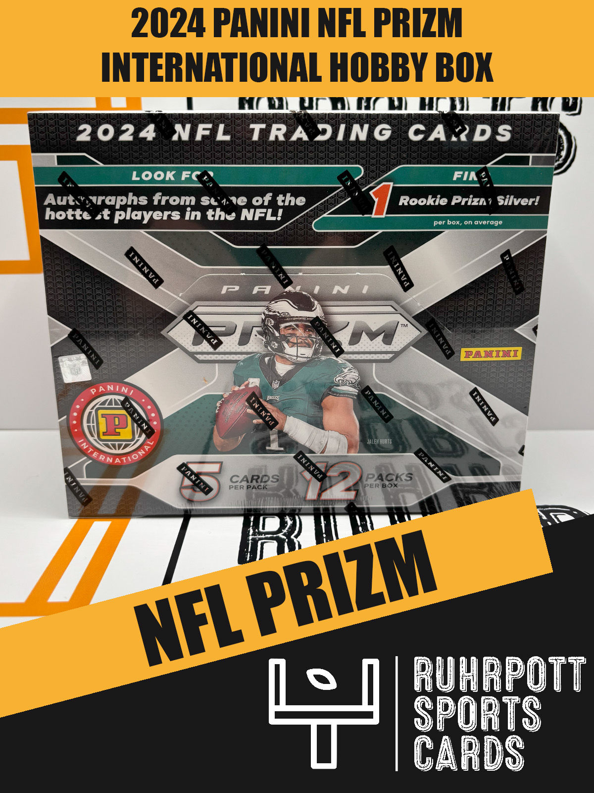 2024 Panini NFL Trading Cards Prizm International Hobby Box