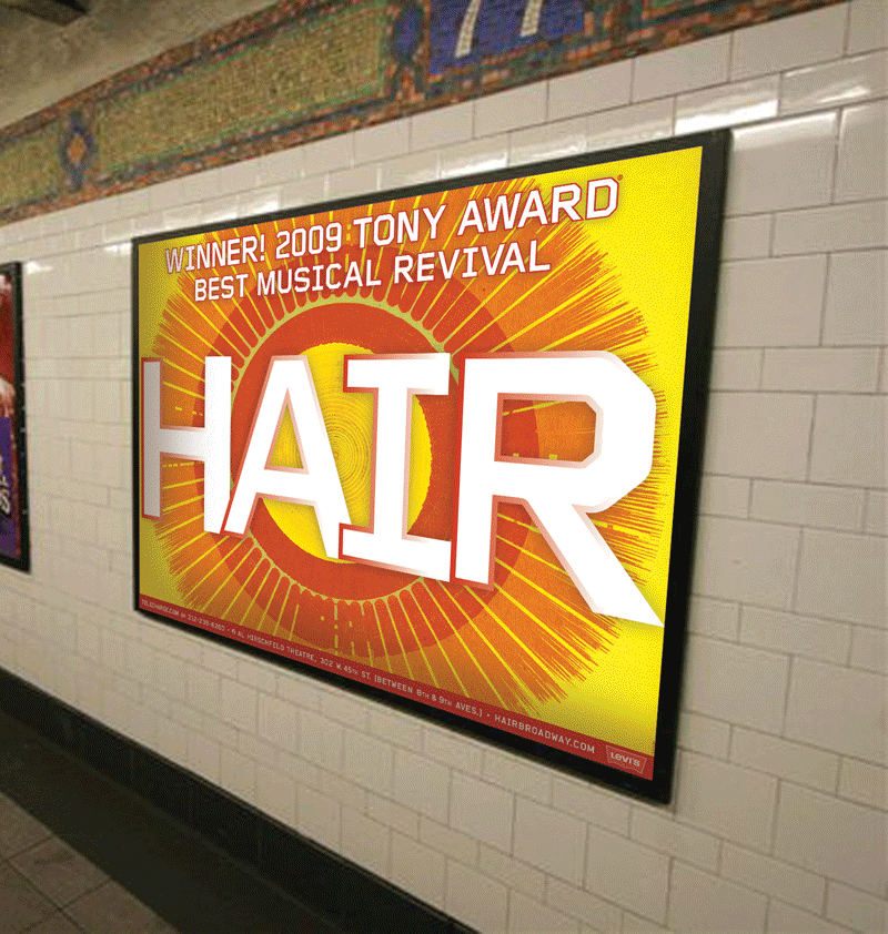 HAIR Subway 2-Sheets