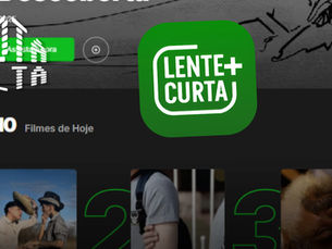 Interface do streaming Lente Curta+, com alguns os títulos no Top 10 Filmes do Lente Curta+
