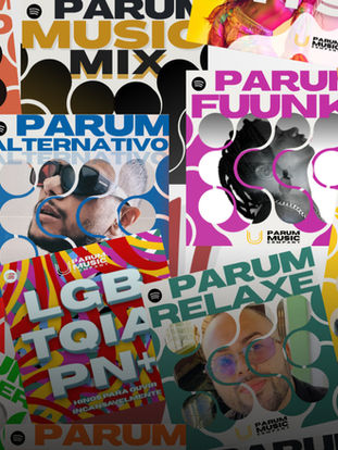 PARUM MUSIC actualiza el diseño de las playlists “+” y de sus playlists oficiales en Spotify.