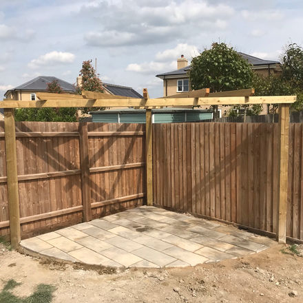 Custom Built Pergola & Patio Installation - Royston