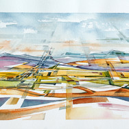 Watercolour of landscape (Jan Smit)