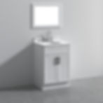 24" Single Shaker Solid Wood Bathroom Vanity