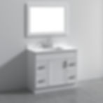 42" Single Shaker Solid Wood Bathroom Vanity