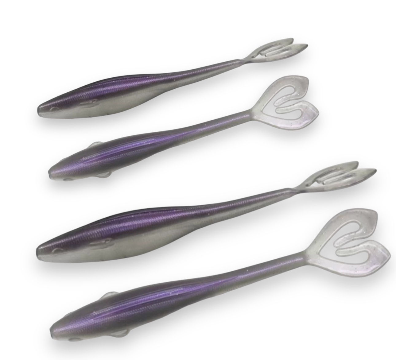 Powah’glide- Purple Smoke - Soft Plastics Fishing Lures - Jerkbai