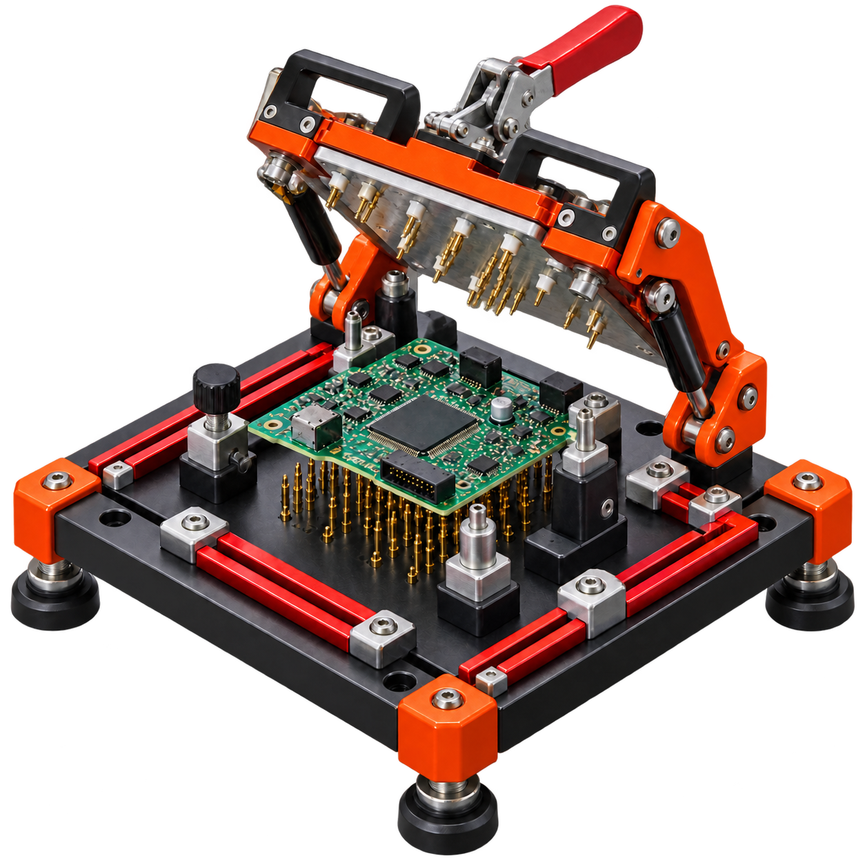 Dispositivo de prueba de tarjetas PCB con cabezal abierto