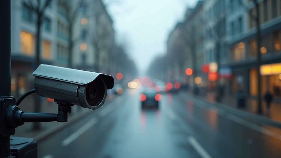 Augenhöhe einer Videoüberwachungskamera an einem Automatenstandort