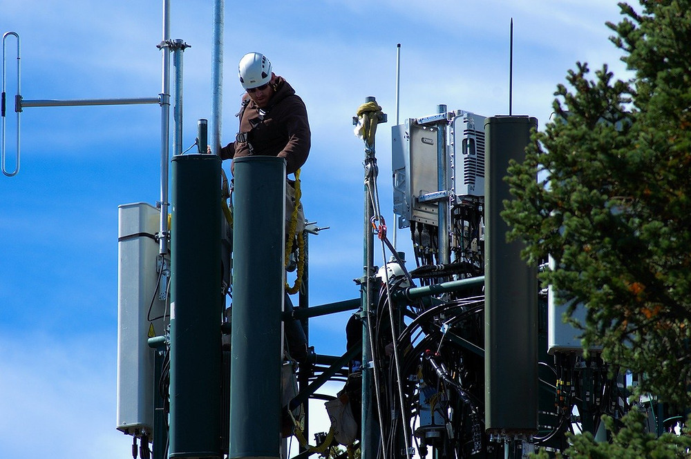 Inspections of cell towers using traditional methods