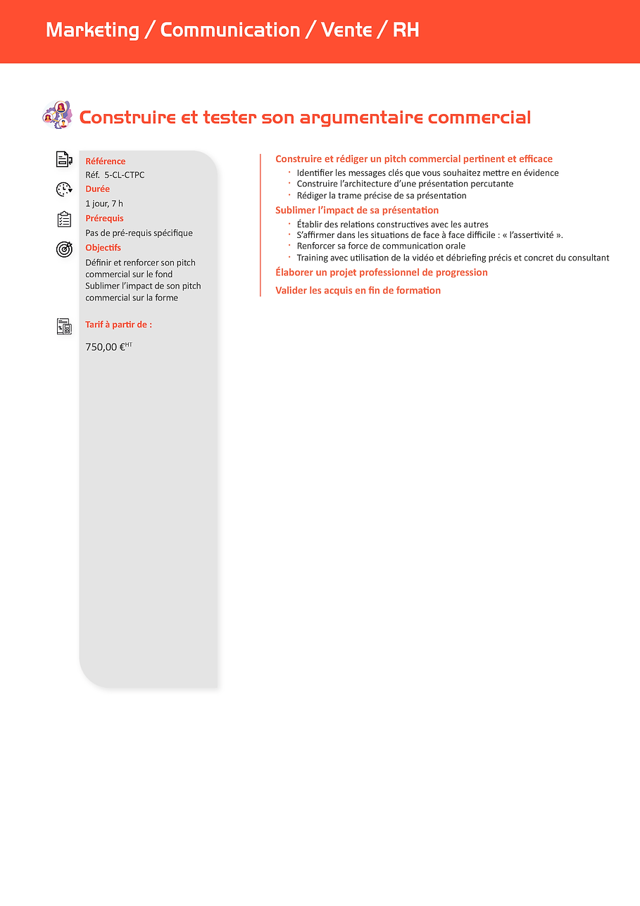 Construire et tester son argumentaire commercial