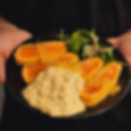 「サーモンのレアカツ」