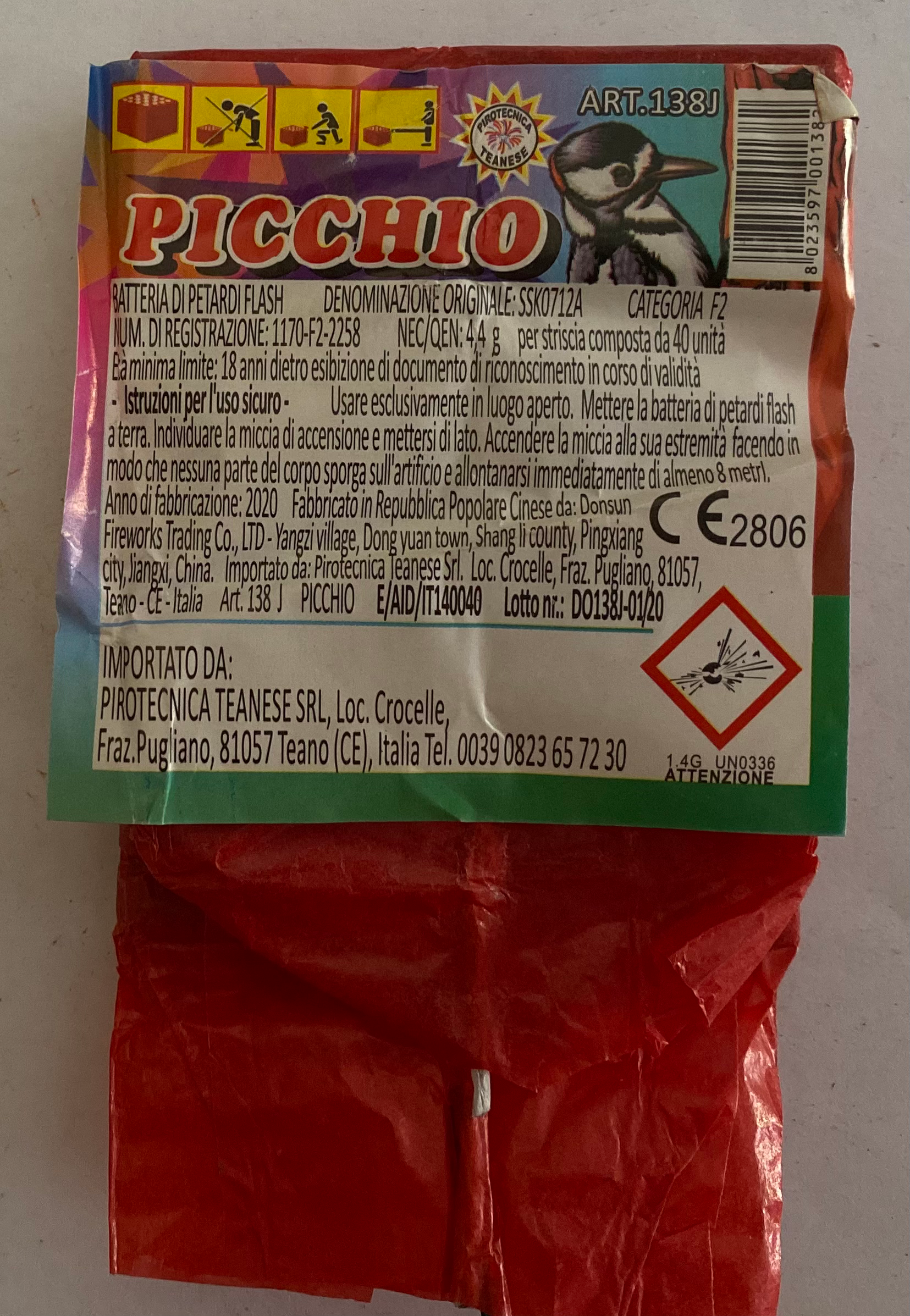 Picchio Batteria petardi