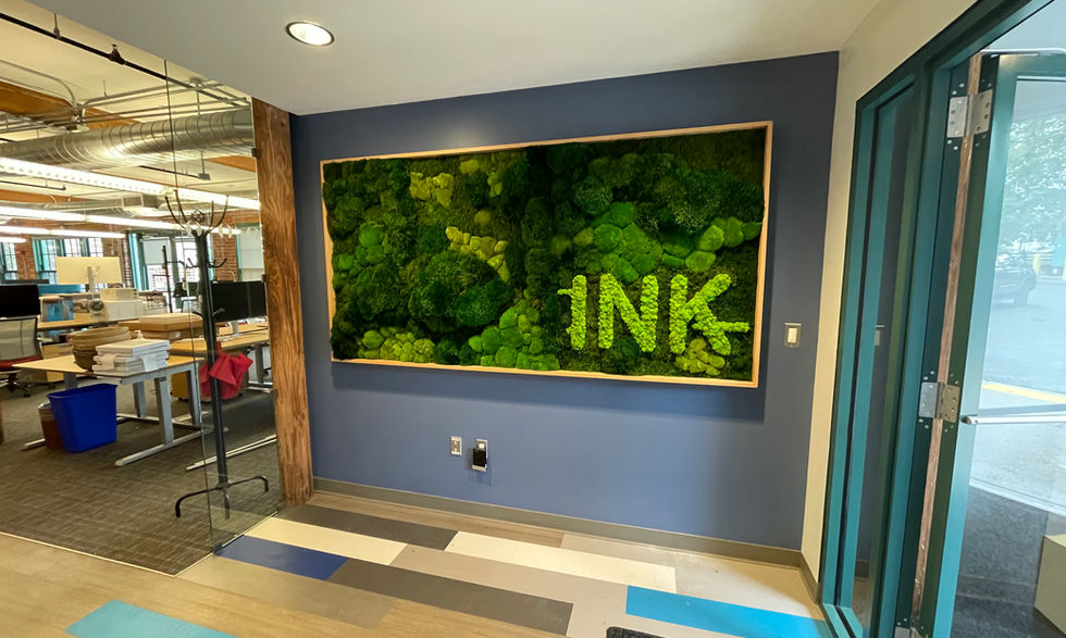 Moss Art with logo