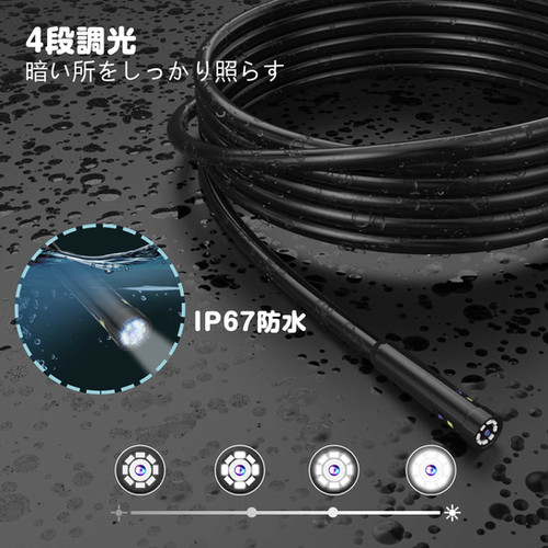 AM500ファイバースコープ専用ケーブル 内視鏡カメラ用ケーブル