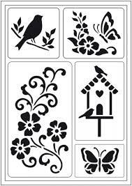 flexible stencil a5 spring is in the air spring stencils