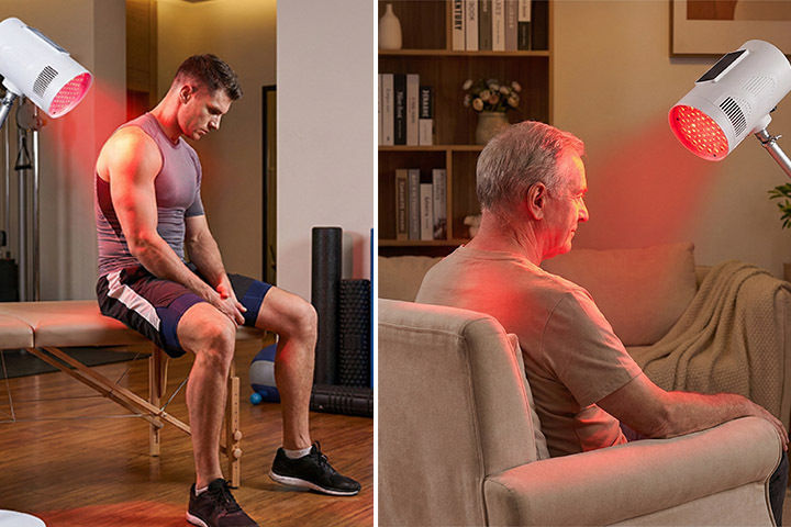 Thumbnail: Flexible Red Light Therapy Lamp being used by users at home
