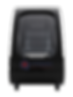 Hard sit-down hyperbaric chamber front view showing reclining chair
