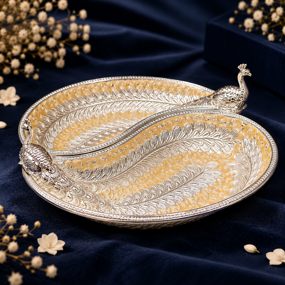 Mayur Silver Plated Platter