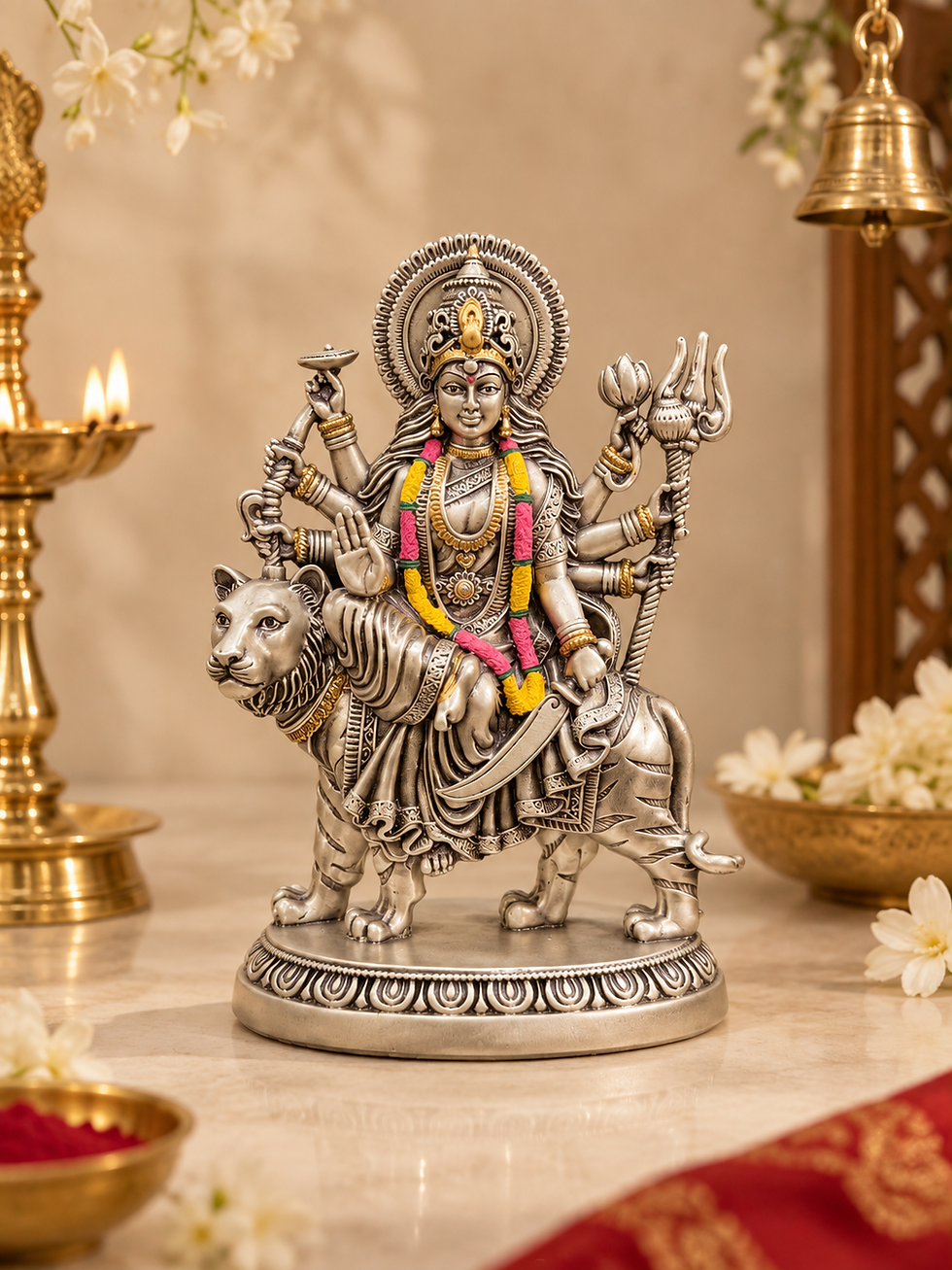 Silver Plated Mata Rani