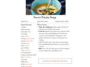 Sweet Potato Soup