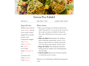 Green Pea Falafel