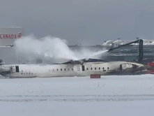 Shocking Footage Shows Delta Plane Bursting Into Flames, Flipping Over in Toronto Crash