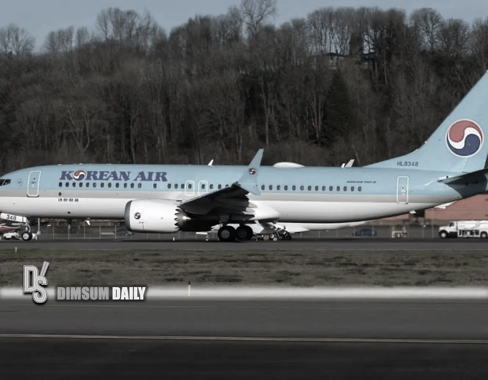 A Korean Air plane headed for Taiwan was forced to turn around after passengers began experiencing nosebleeds and ear pain