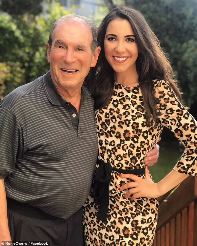 Ronn Owens, now retired at 79, was the host of a ten-minute weekday radio program that aired in San Francisco for 46 years called the Ronn Owens Report. Its final episode aired in 2021. He's seen here with his daughter the year before